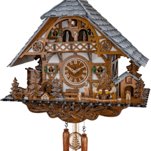 38917QMT שעון קוקייה עם אלמנטים נעים מהיער השחור