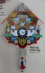 שעון מיניאטורי בסגנון קוקייה היער השחור 01933