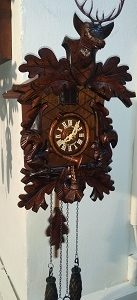 HUBERT HERR 117QM שעון קוקייה גרמני עץ מלא