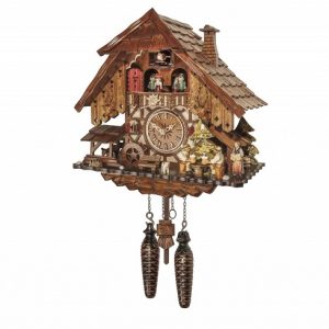 48717QMT שעון קוקייה היער השחור עם אלמנטים נעים