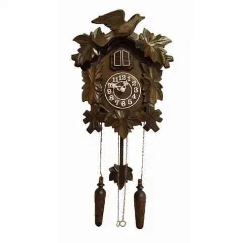 6056C שעון קוקייה עץ מלא POLARIS