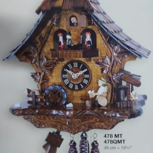 478QMT שעון קוקייה עם רקדניות וקוקייה