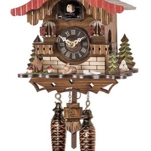 454QM שעון קוקייה בסגנון היער השחור