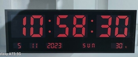 ⁦שעון לד דיגיטלי בעברית JH4622HB BRADOX⁩ – תמונה ⁦3⁩